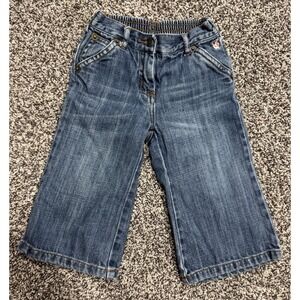 Janie and Jack Jeans Floral pocket Denim 12 to 18 months